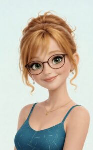 Die Comicfigur Thea als KI-Assistentin
